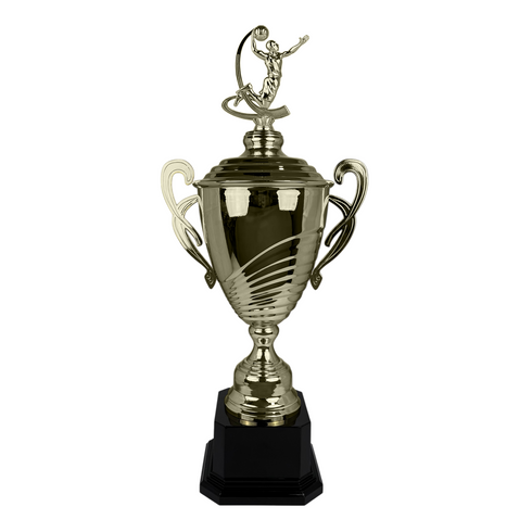 Trofeo de Copa de Metal con Figura Serie M2 de Baloncesto