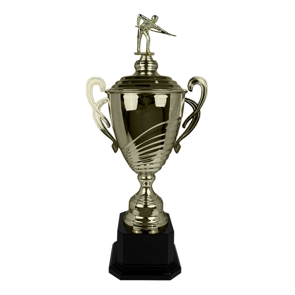 Trofeo de Copa de Metal con Figura Serie M2 de Billar