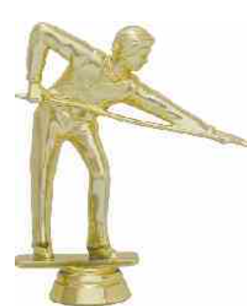 Figura para Trofeo de Billar sin base