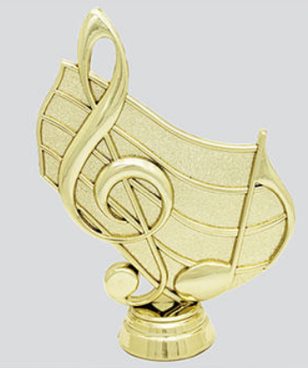 Figura para Trofeo de Nota Musical sin base