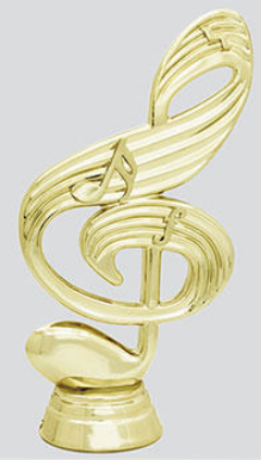 Figura para Trofeo de Nota Musical sin base