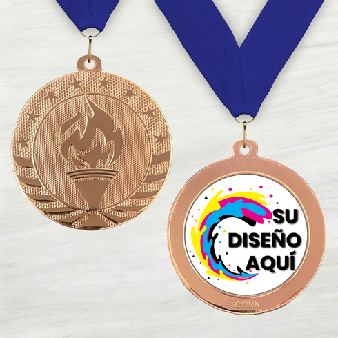 Medalla de Metal de Victoria de 2" con cinta MDL500