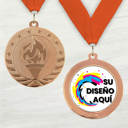 Medalla de Metal de Victoria de 2" con cinta MDL500