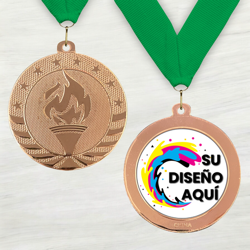 Medalla de Metal de Victoria de 2" con cinta MDL500