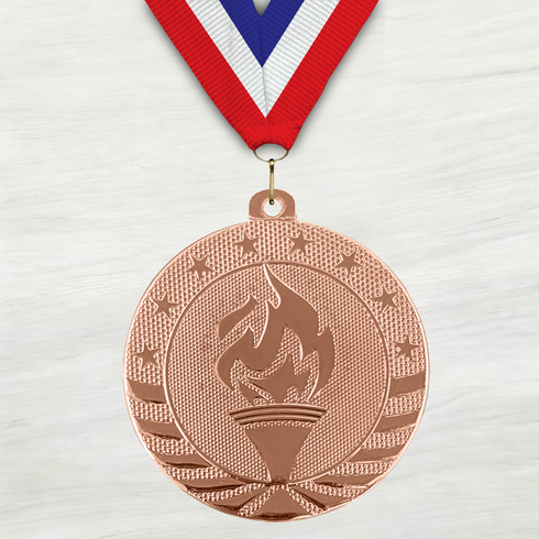 Medalla de Metal de Victoria de 2" con cinta MDL500