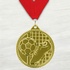 Medalla de Metal de Fútbol de 2" con cinta MDL510
