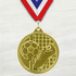 Medalla de Metal de Fútbol de 2" con cinta MDL510