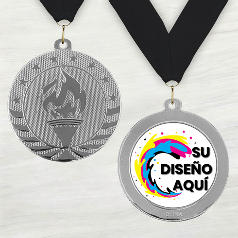 Medalla de Metal de Victoria de 2" con cinta MDL500