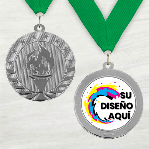 Medalla de Metal de Victoria de 2" con cinta MDL500