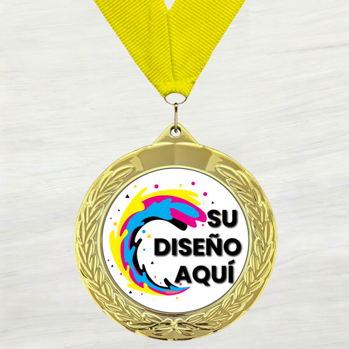 Medalla de Metal Personalizada de 2.5" con Cinta MDL752