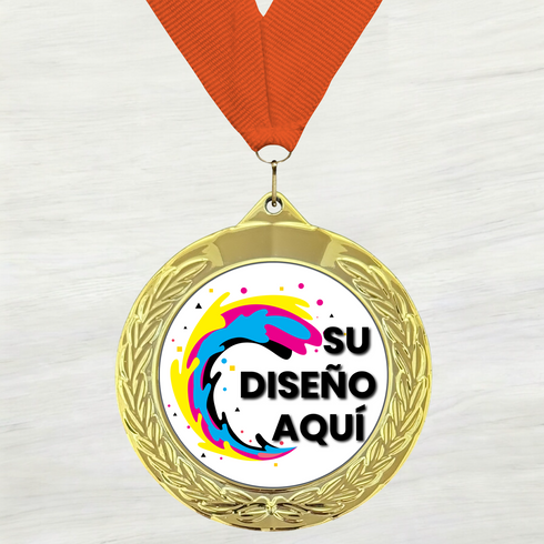 Medalla de Metal Personalizada de 2.5" con Cinta MDL752