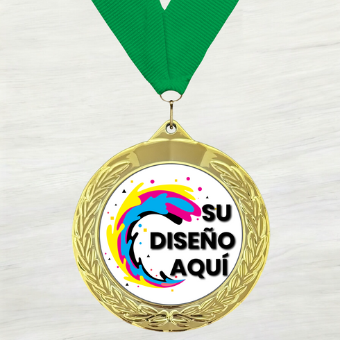 Medalla de Metal Personalizada de 2.5" con Cinta MDL752
