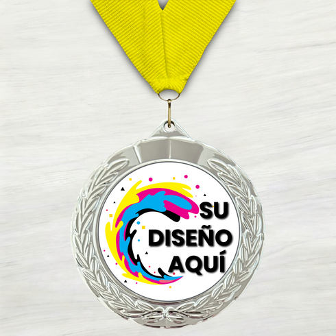 Medalla de Metal Personalizada de 2.5" con Cinta MDL752
