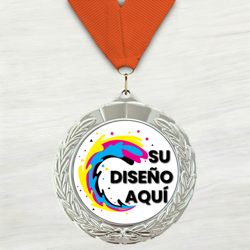 Medalla de Metal Personalizada de 2.5" con Cinta MDL752