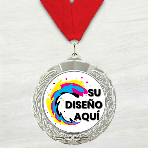 Medalla de Metal Personalizada de 2.5" con Cinta MDL752