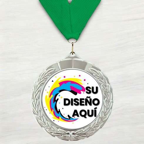 Medalla de Metal Personalizada de 2.5" con Cinta MDL752