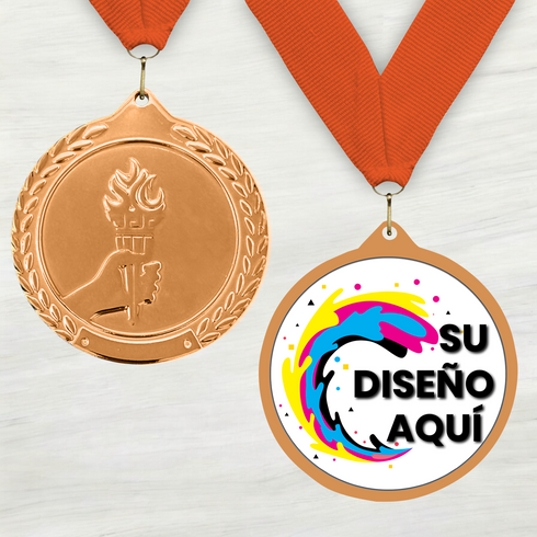 Medalla de Metal de Victoria de 2.5" con cinta MDL700