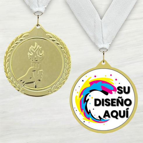 Medalla de Metal de Victoria de 2.5" con cinta MDL700