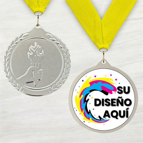 Medalla de Metal de Victoria de 2.5" con cinta MDL700