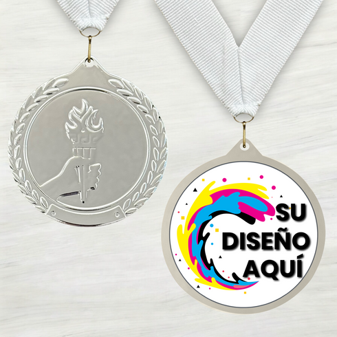 Medalla de Metal de Victoria de 2.5" con cinta MDL700