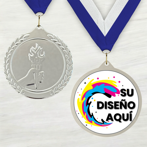 Medalla de Metal de Victoria de 2.5" con cinta MDL700