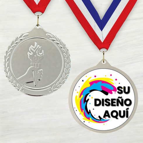 Medalla de Metal de Victoria de 2.5" con cinta MDL700
