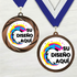 Medalla de Metal Personalizada de 2.5" con Cinta Modelo 1