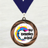 Medalla de Metal Personalizada de 2.5" con Cinta Modelo 1