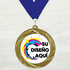 Medalla de Metal Personalizada de 2.5" con Cinta Modelo 1