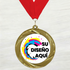 Medalla de Metal Personalizada de 2.5" con Cinta Modelo 1