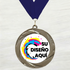 Medalla de Metal Personalizada de 2.5" con Cinta Modelo 1