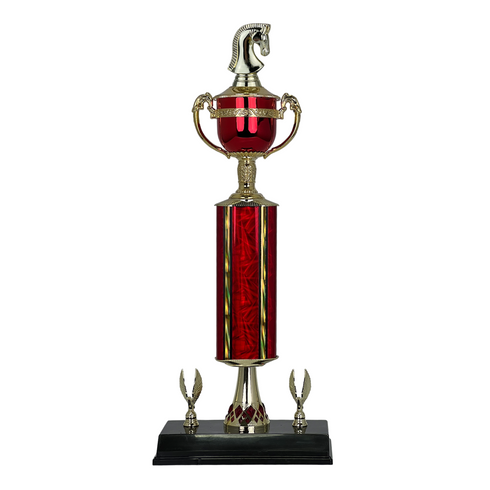 Trofeo de Tubo con Figura Serie 442 de Ajedrez