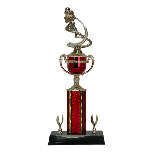 Trofeo de Tubo con Figura Serie 442 de Futbol Americano