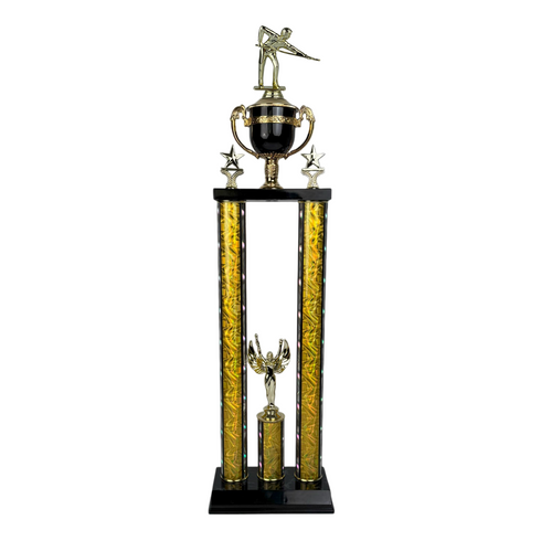 Trofeo de Tubo con Figura Serie 50 de Billar