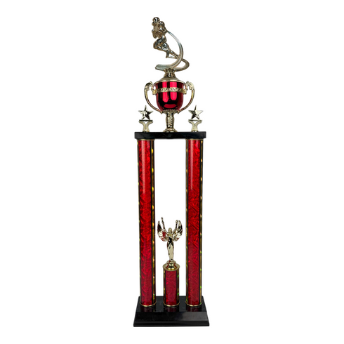 Trofeo de Tubo con Figura Serie 50 de Futbol Americano