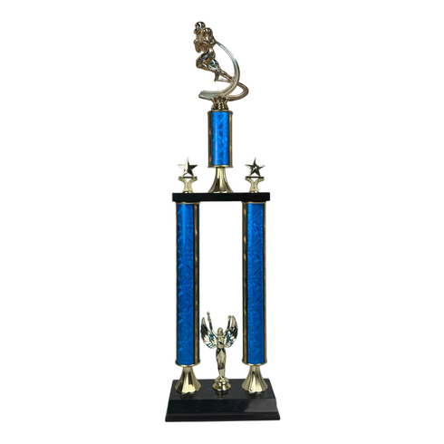 Trofeo de Tubo con Figura Serie 50 de Futbol Americano
