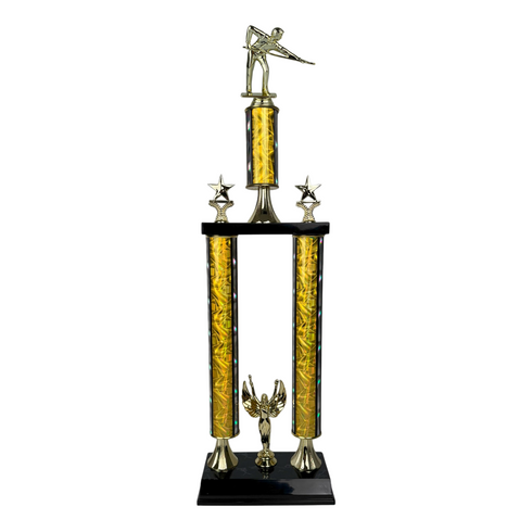 Trofeo de Tubo con Figura Serie 50 de Billar