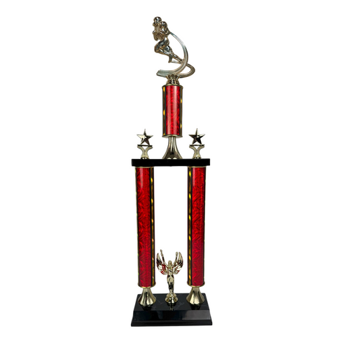 Trofeo de Tubo con Figura Serie 50 de Futbol Americano