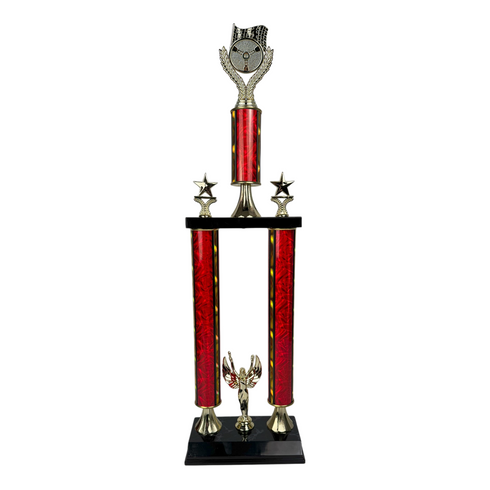 Trofeo de Tubo con Figura Serie 50 de Carro