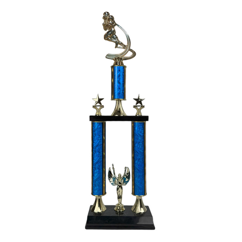 Trofeo de Tubo con Figura Serie 50 de Futbol Americano