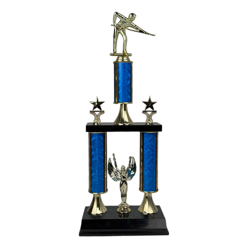 Trofeo de Tubo con Figura Serie 50 de Billar