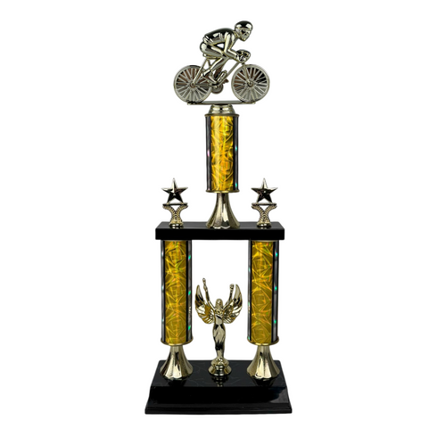 Trofeo de Tubo con Figura Serie 50 de Ciclismo