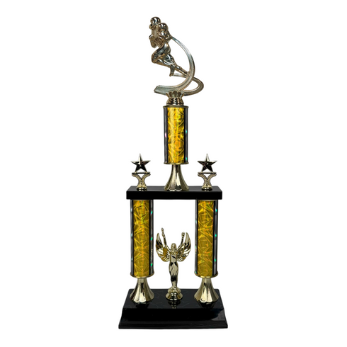 Trofeo de Tubo con Figura Serie 50 de Futbol Americano