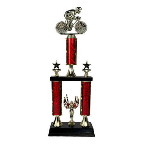 Trofeo de Tubo con Figura Serie 50 de Ciclismo