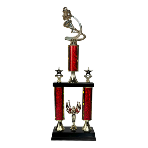 Trofeo de Tubo con Figura Serie 50 de Futbol Americano