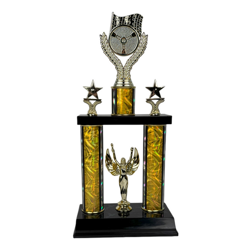 Trofeo de Tubo con Figura Serie 50 de Carro