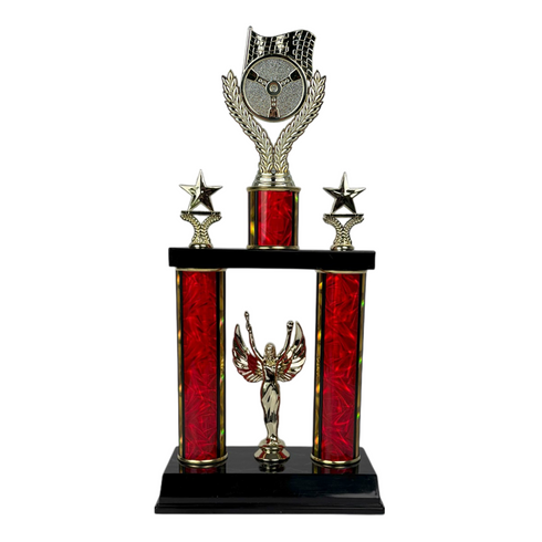 Trofeo de Tubo con Figura Serie 50 de Carro