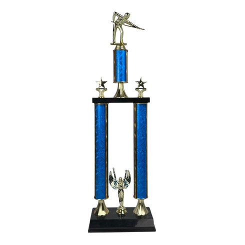 Trofeo de Tubo con Figura Serie 50 de Billar