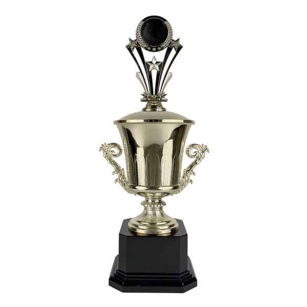 Trofeo de Copa con Figura Serie J de Estrella Holder
