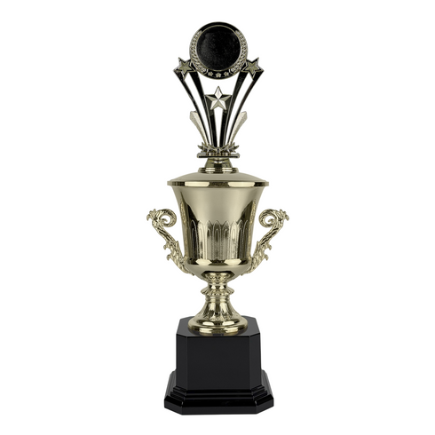 Trofeo de Copa con Figura Serie J de Estrella Holder